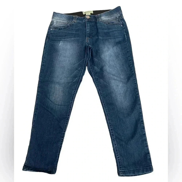 Democracy Ab Technology Tummy Control Denim Jeans Cropped Skinny Jeans size 14 - Picture 1 of 8